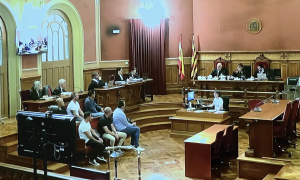 18-9-2023 Els sis mossos acusats a l'Audiència de Barcelona