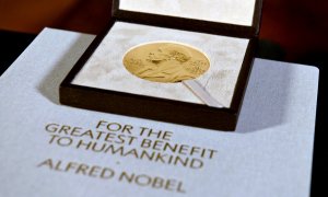 La medalla del Premio Nobel en una foto de archivo.