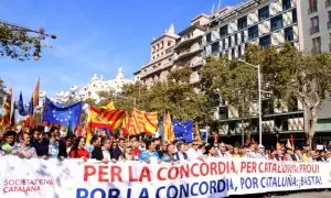 27/10/2019 - Manifestació de Societat Civil Catalana a Barcelona de l'octubre del 2019.