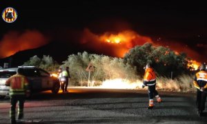 Incendio en Montitxelvo. / Consorci Provincial de Bombers de València