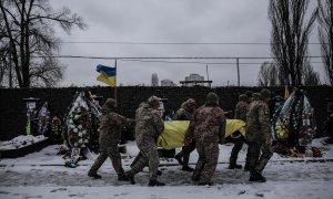 Entierro militar ucraniano
