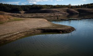16/01/24- Foto de archivo del pantano de Sau, a 20 de noviembre de 2023, en Vilanova de Sau, Barcelona, Catalunya (España). Las cuencas hidrográficas internas catalanas llevan meses en la fase de excepcionalidad por la sequía.