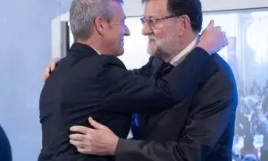Alfonso Rueda y Mariano Rajoy