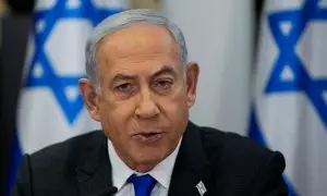 El primer ministro israelí, Benjamin Netanyahu, en Tel Aviv, Israel, a 24 de diciembre de 2023.