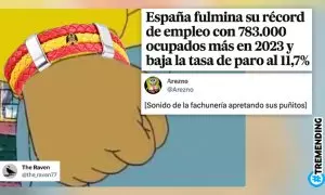 "Por eso solo vas a oír cosas de ETA y Catalunya": el nuevo récord de empleo, explicado por los tuiteros