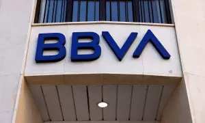 El logo de BBVA en una sucursal en Málaga. REUTERS/Jon Nazca
