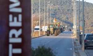 04/02/2024 - Marxa lenta de tractors aquest diumenge a Tremp.