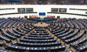 Parlamento Europeo, a 13 de diciembre de 2023, en Estrasburgo (Francia).