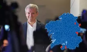 19/02/2024 El presidente de la Xunta y candidato del PP, Alfonso Rueda.