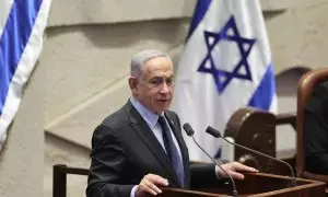 23/2/24 - El primer ministro israelí, Benjamin Netanyahu, en una comparecencia en el Parlamento el pasado lunes,19 de febrero