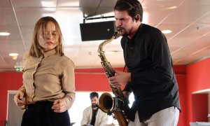 Una actuació de la companyia JazzBetween en el marc de la presentació de la 7a edició del festival Dansa Metropolitana