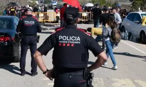 20/03/2024 Mossos d'esquadra, a 18 de marzo de 2024, en Figueres, Girona, Catalunya.