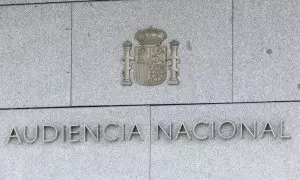 Vista de la fachada de la Audiencia Nacional, a 19 de marzo de 2024, en Madrid.