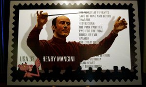 Sello conmemorativo del artista Henry Mancini, a 16 de agosto de 2003.