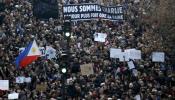 Histórica manifestación en París contra el terrorismo y a favor de la libertad de expresión