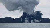 Un volcán en erupción crea una nueva isla en Tonga, en el Pacífico Sur