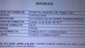 La Sanidad de Cospedal da citaciones para 2017 a enfermos de alto riesgo "por error"