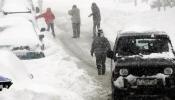 La nieve incomunica el norte con la meseta y el temporal se recrudece