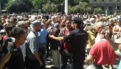 Dos periodistas agredidos en la manifestación 'anti-podemos'