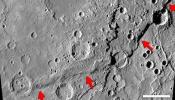 Aparecen en Mercurio misteriosos acantilados gigantes de los que nadie tiene explicación
