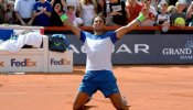 Nadal gana en Hamburgo y recoge el trofeo entre calambres