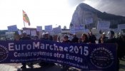 Las Euromarchas recorrerán esta tarde Madrid camino a Bruselas tras denunciar en Gibraltar los paraísos fiscales de la Unión Europea