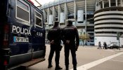 El estadio Santiago Bernabéu y sus alrededores, blindados