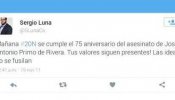 Un concejal de Ciudadanos borra su cuenta en Twitter tras haber alabado a Primo de Rivera