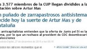 "Puñado de zarrapastrosos antisistema": Así es como se refiere a la CUP el periódico de Alfonso Rojo