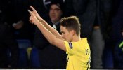 Un golazo de Denis Suárez da ventaja al Villarreal ante el Nápoles