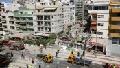 Las imágenes del derrumbe de un edificio en Tenerife
