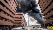 El humo provocado por el incendio de Seseña, potencialmente "perjudicial"