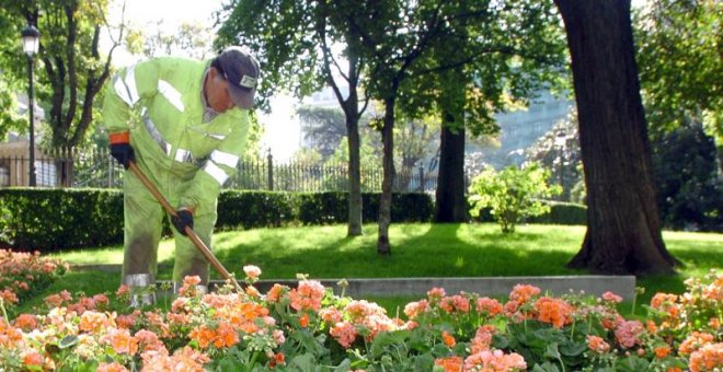 Los jardineros se plantan contra PP y Cs con una huelga indefinida en Zaragoza