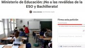 Un joven de 14 años reúne 175.000 firmas contra las reválidas de la Ley Wert