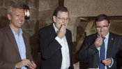Rajoy vuelve al plasma para evitar las preguntas sobre Barberá y es recibido entre gritos de "corrupto" en Galicia