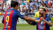 Messi y Súarez acaban con la ilusión del Leganés