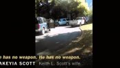 La mujer del hombre negro tiroteado en Charlotte rogó a la Policía: "No disparen, no está armado"