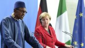 El presidente de Nigeria afirma ante Merkel que el sitio de su mujer es "la cocina"