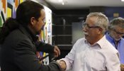 Iglesias asegura a Toxo que si "toca" huelga, CCOO contará con el "absoluto apoyo" de Podemos