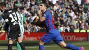 Luis Suárez remienda en el minuto 90 un fiasco del Barça en el Villamarín