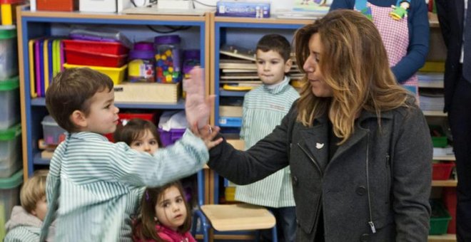 Susana Díaz deja intacta la escuela pública y suprime 825 plazas concertadas