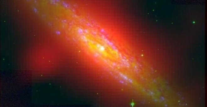 Visión sin precedentes del halo de una galaxia activa cercana