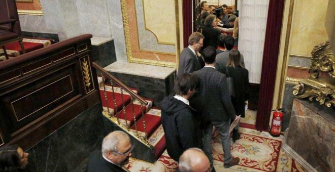 Nacionalistas y Podemos abandonan el Pleno del Congreso tras impedir Pastor una defensa de Homs por parte del PDeCat