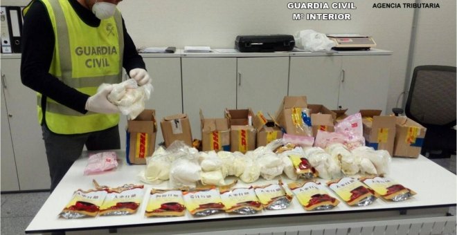 La Guardia Civil detecta una nueva droga 80 veces más potente que el cannabis