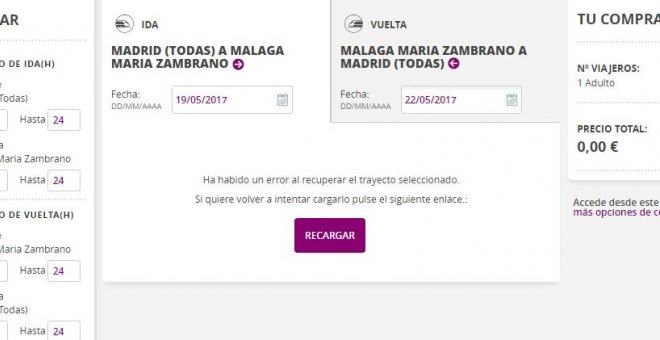 Renfe, incapaz de gestionar su oferta de billetes de AVE a 25 euros