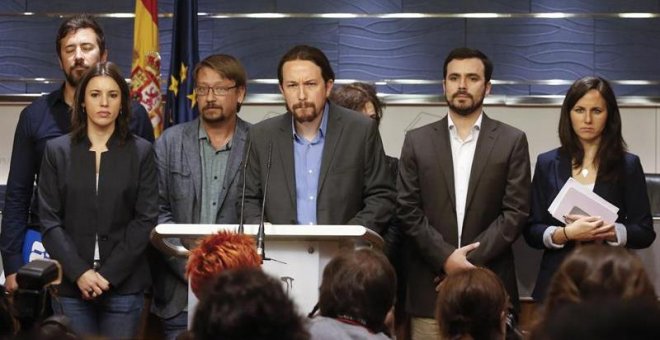 Unidos Podemos anuncia una moción de censura contra Rajoy