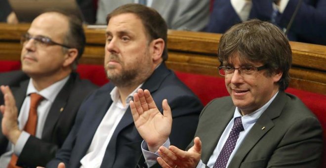 Puigdemont, Junqueras, Forcadell y Colau escriben al rey y a Rajoy para pedir diálogo
