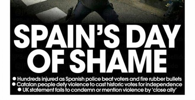 Las cargas policiales en el referéndum protagonizan las portadas internacionales