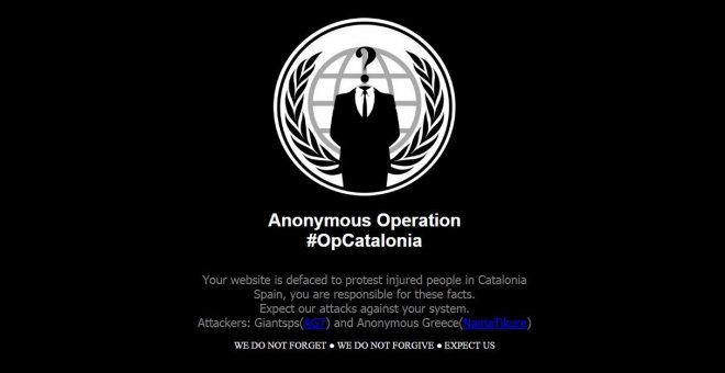 Anonymous ataca la web de Societat Civil Catalana