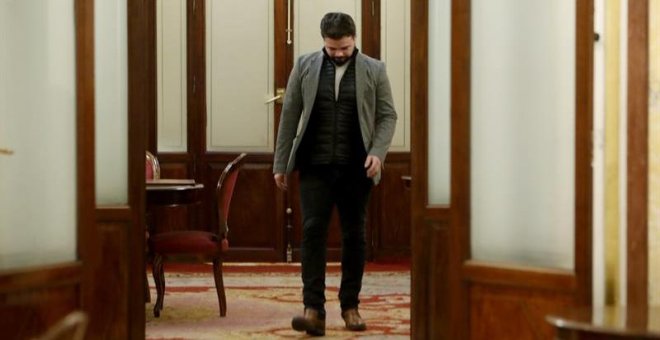 Rufián, tras ser apercibido por Ana Pastor: "Todo bien"